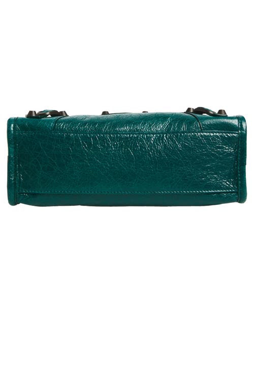 Balenciaga Mini Le City Crinkle Leather Top Handle Bag