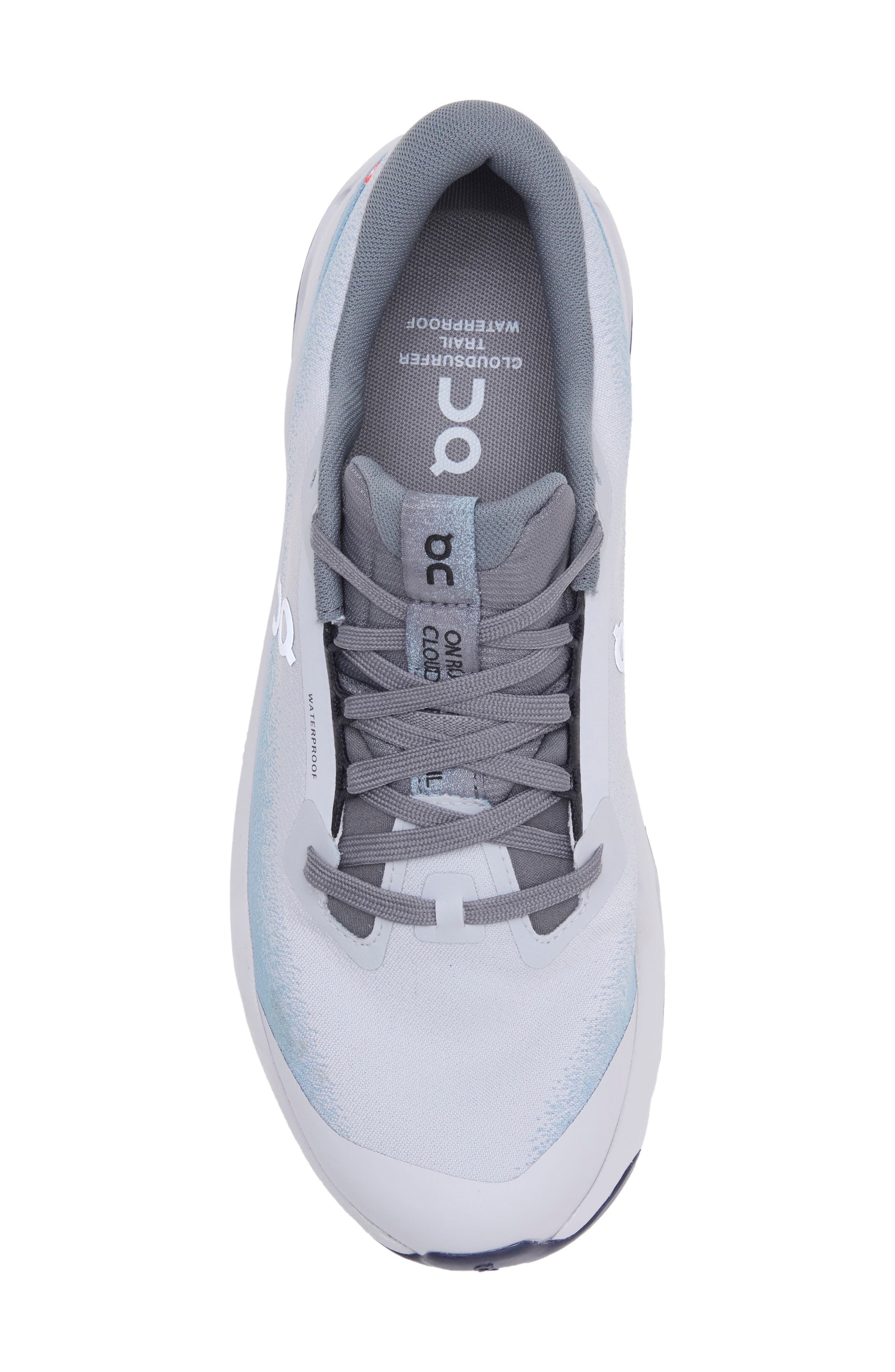 Cloudsurfer Trail 2 Waterproof Trail Running Shoe, Alternate, color, GLACIER/ TIDE