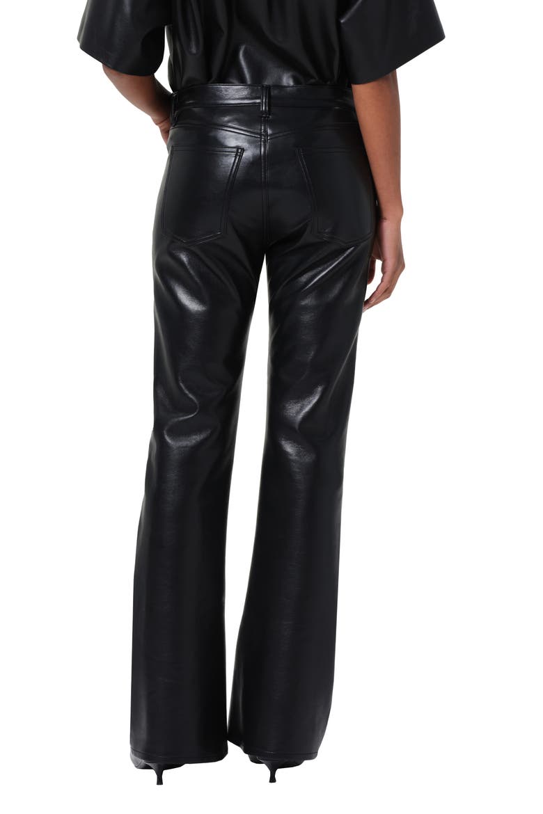Leather Blend Kick Bootcut Pants, Alternate, color, DETOX
