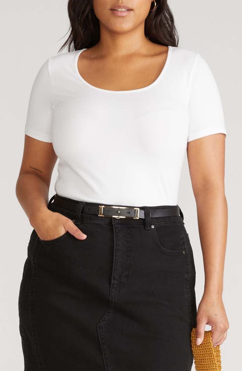 Cool Stretch Cotton Jersey T-Shirt (Plus)