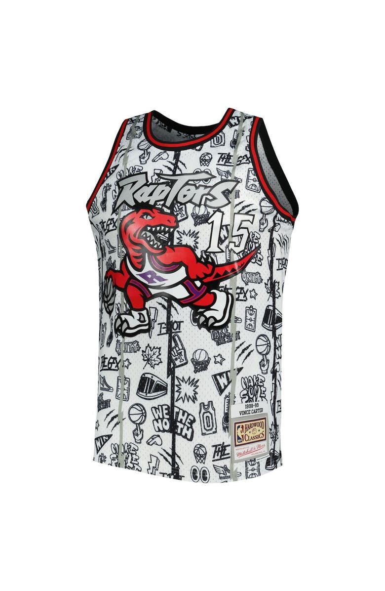 Mitchell & Ness Men's Mitchell & Ness Vince Carter White Toronto Raptors 1998/99 Swingman Jersey, Alternate, color, 
