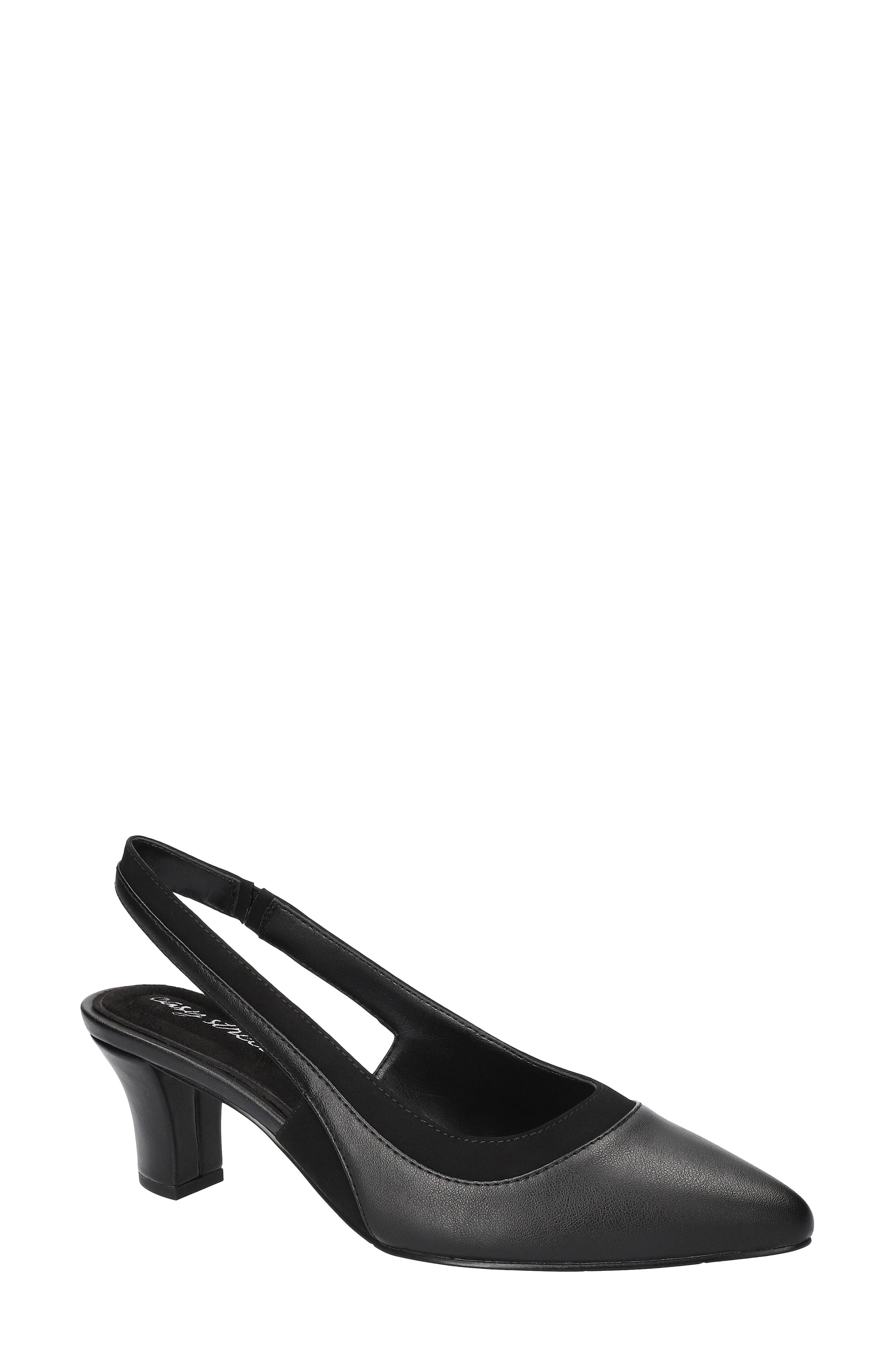 EASY STREET Dessa Slingback Pointed Toe Pump, Main, color, Black