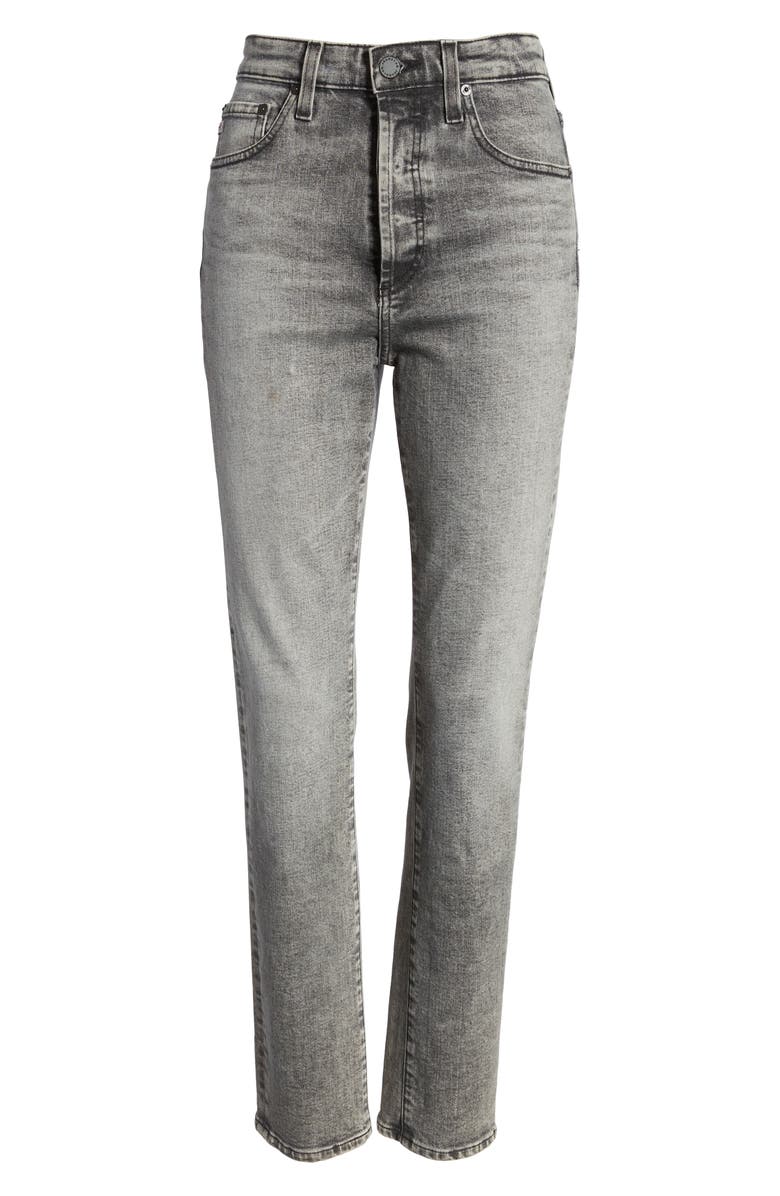 AG Alexxis High Waist Slim Straight Leg Jeans, Alternate, color, 12 Years Highroad