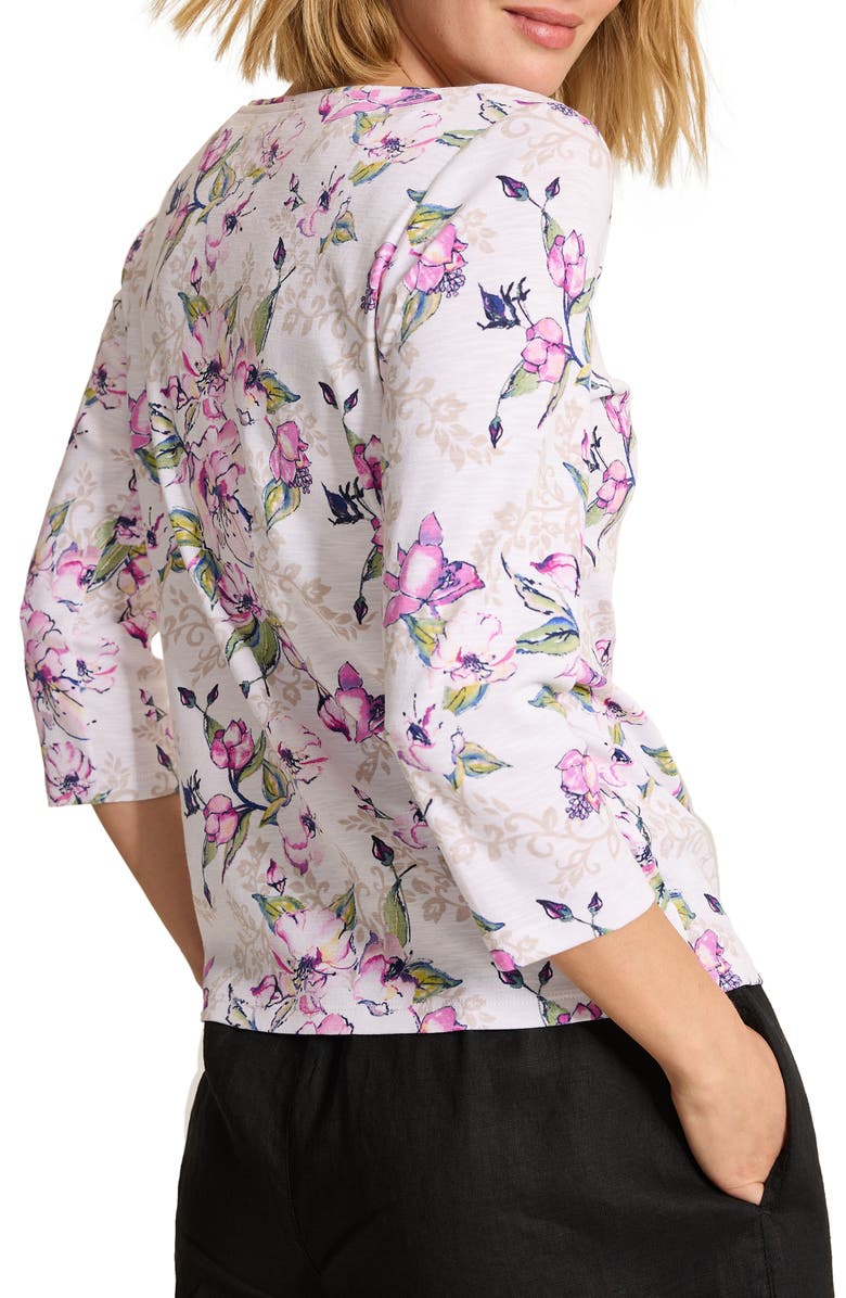 Tommy Bahama Ashby Isles Floral Gardens Cotton Rib T-Shirt, Alternate, color, 