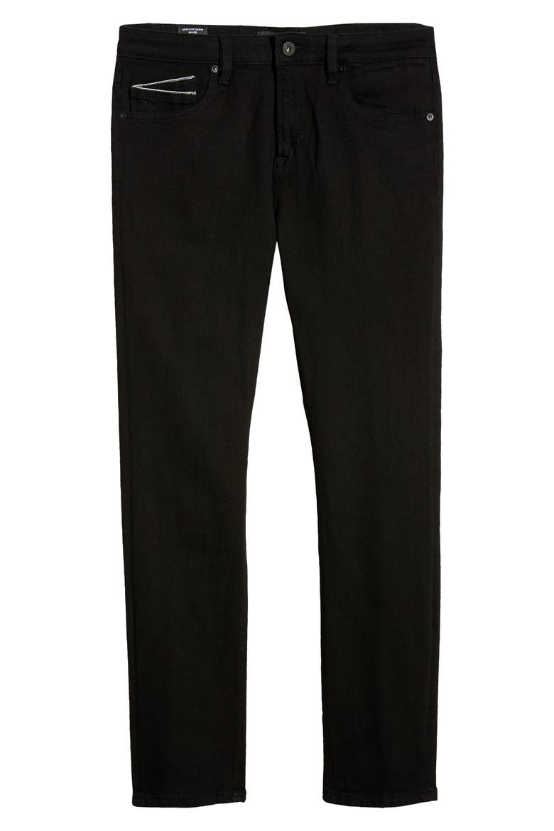 Punk Men's Super Skinny Jeans, Alternate, color, BLACK