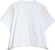 ■sacai■サカイ■Thomas Mason Paneled Mixed Media T-Shirt■ Sacai x Thomas Mason Paneled Mixed Media T-Shirt | Nordstrom