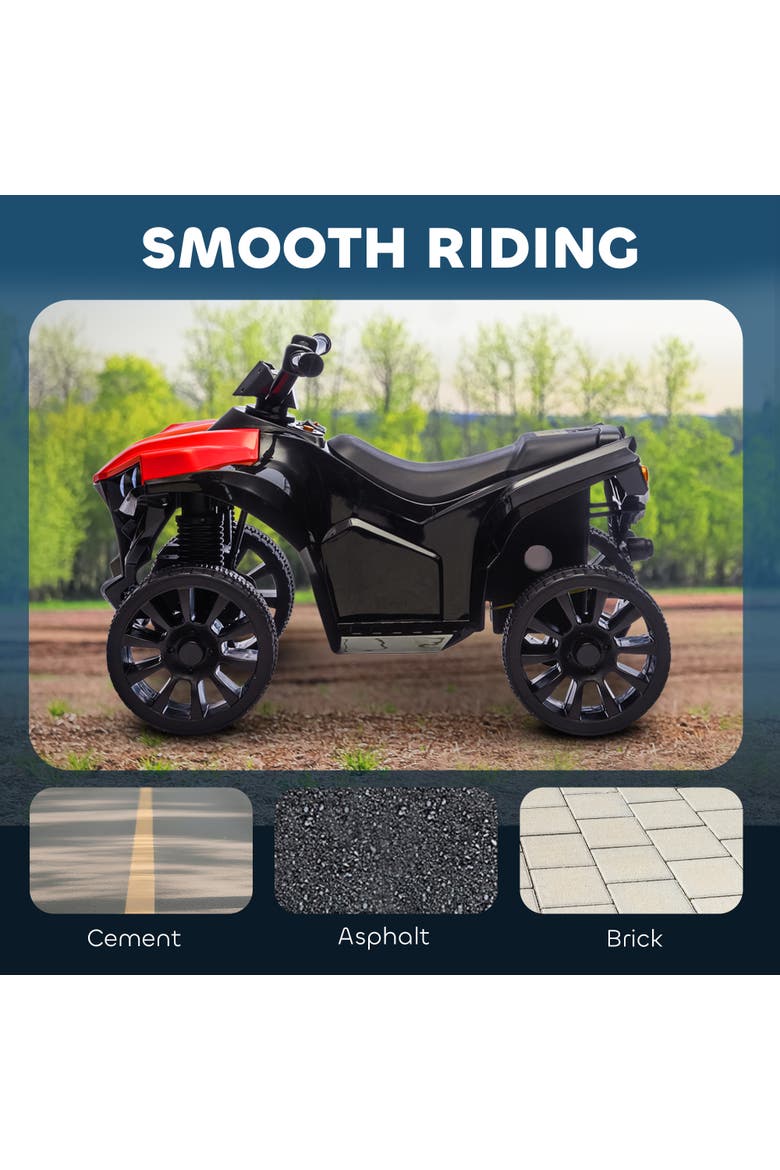 Electric ATV Quad Ride On, Alternate, color, Red
