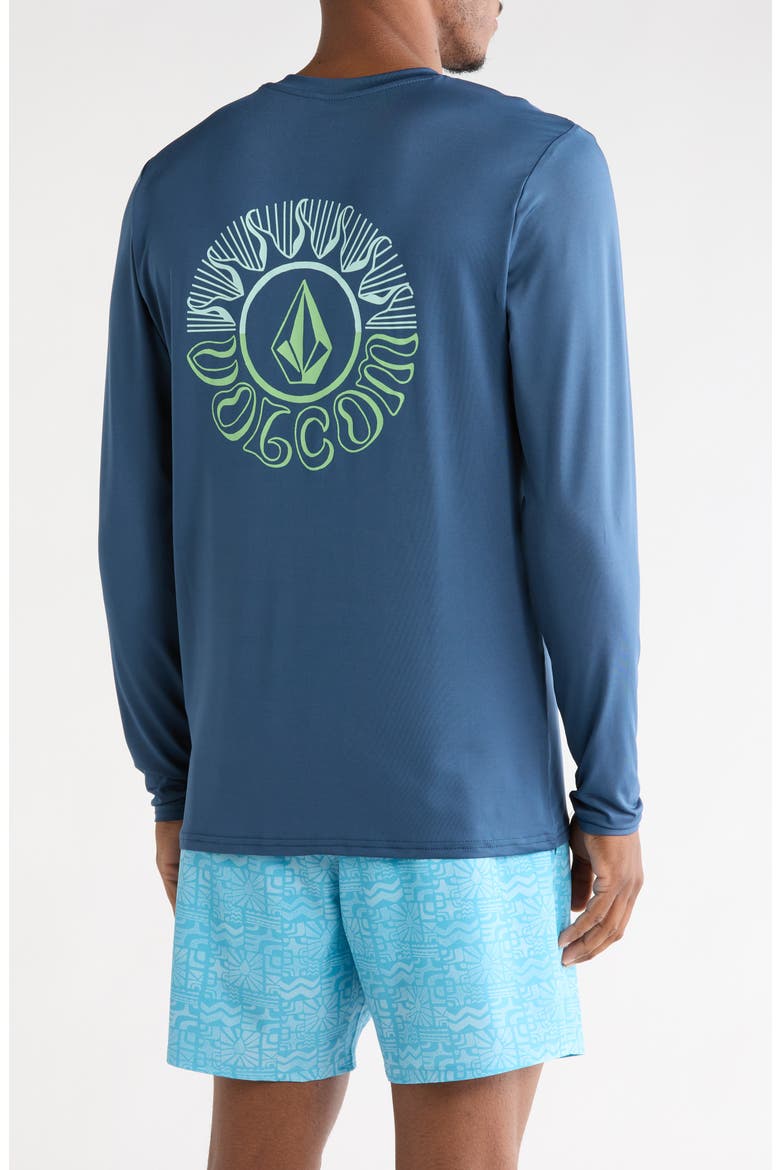 Crawdad Glass Off Swim T-Shirt, Alternate, color, DEEP BLUE