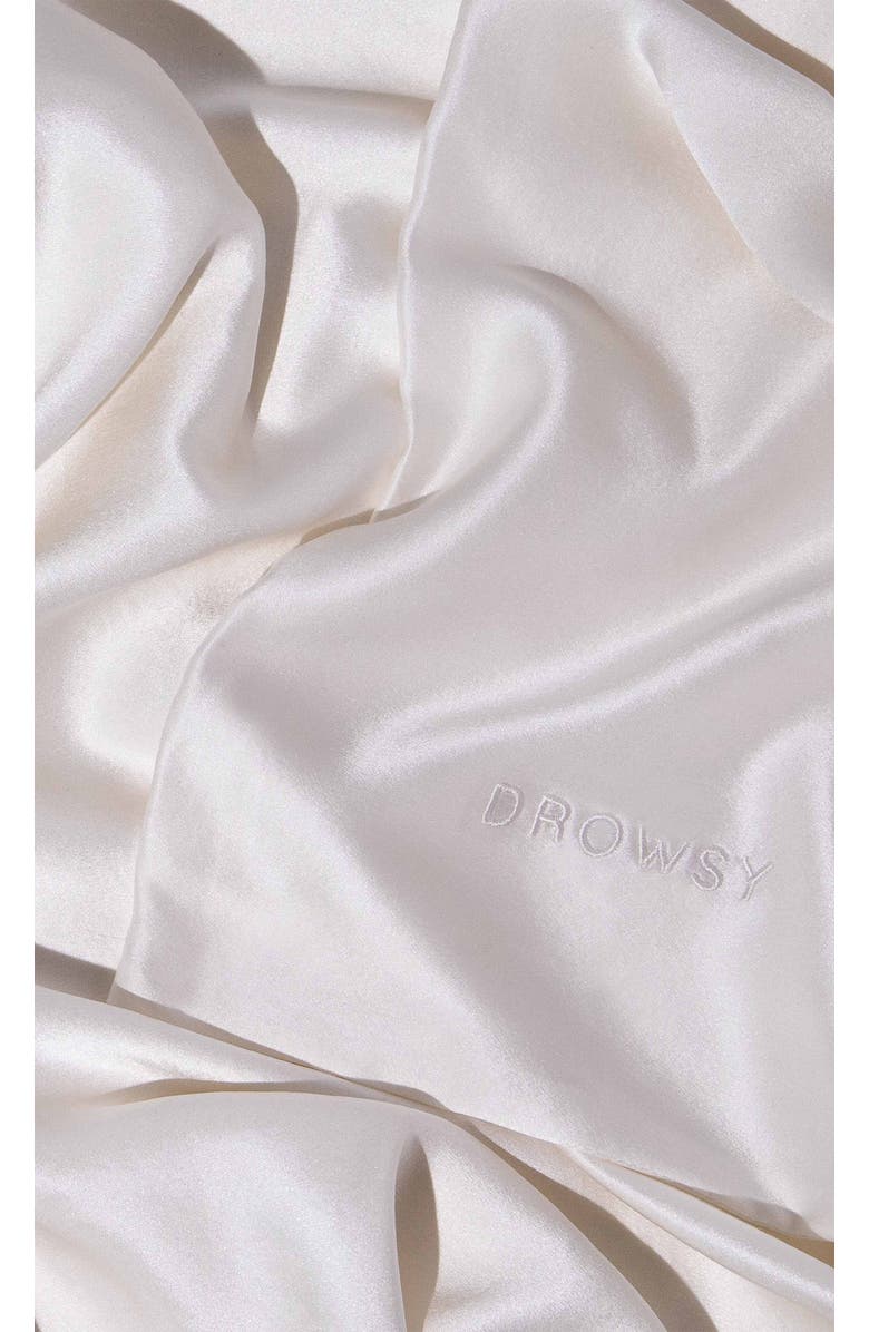 Drowsy Sleep Co. King Silk Pillowcase, Alternate, color, Akoya Pearl