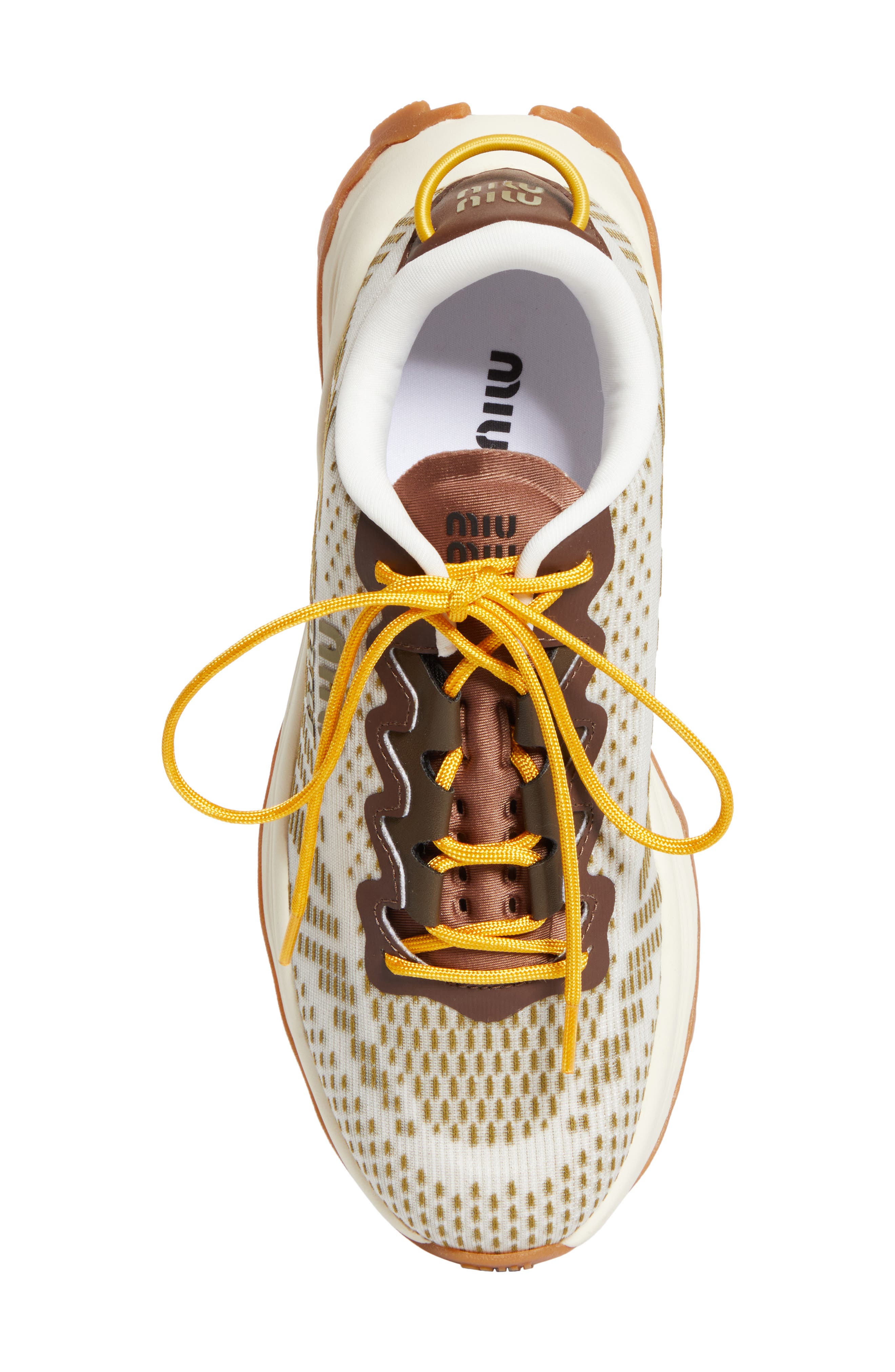 Miu Miu Energy Tech Sneaker, Alternate, color, Edera