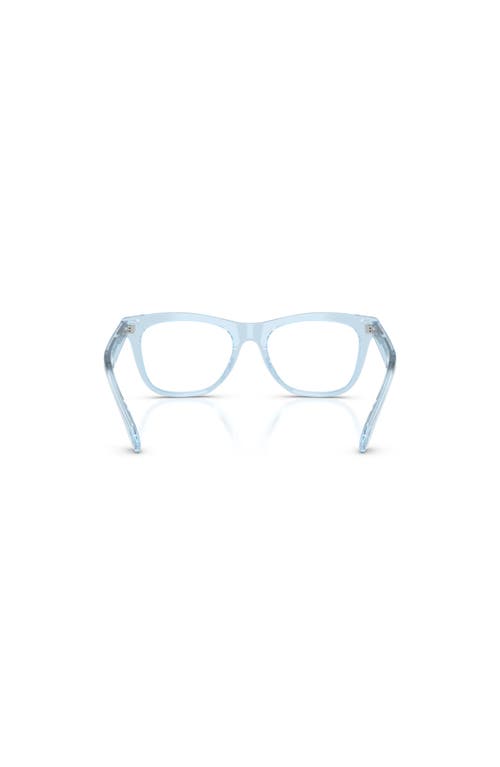Burberry 47mm Square Optical Glasses In Blue