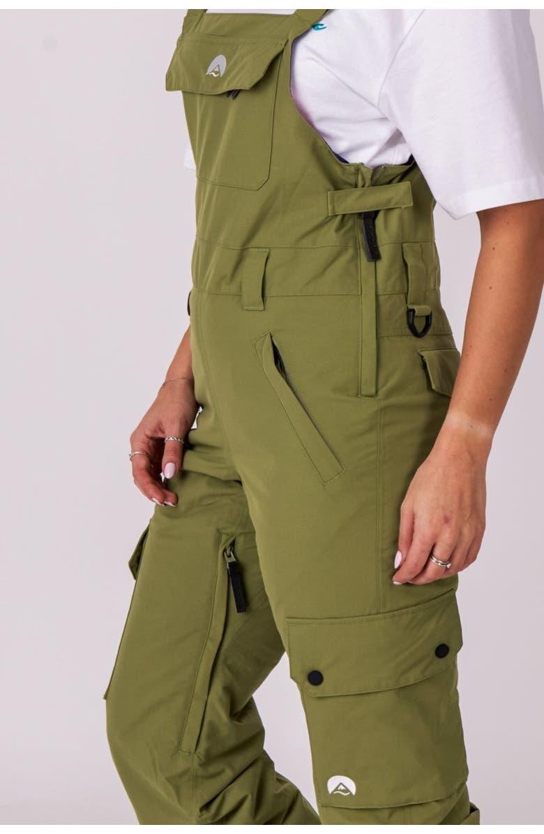 OOSC Yeh Girl Bib Pant - Khaki, Alternate, color, Khaki