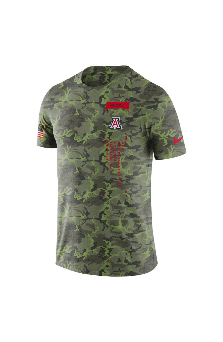 Nike Men's Nike Camo Arizona Wildcats Military T-Shirt, Alternate, color, Camo