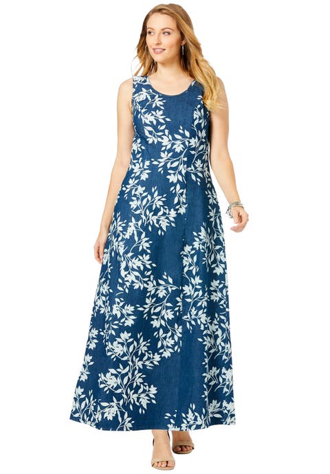 Denim Maxi Dress