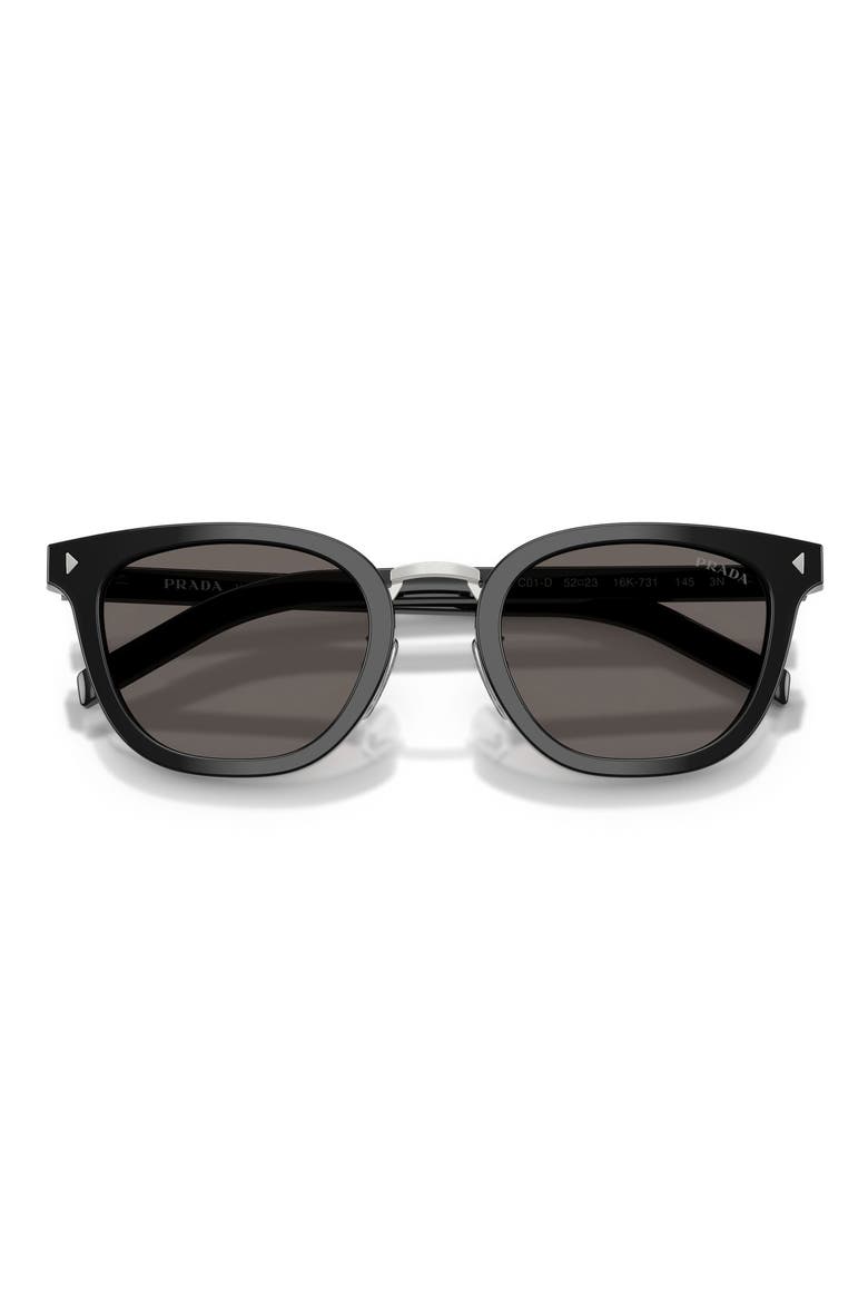49mm Cat Eye Sunglasses, Alternate, color, BLACK / DARK GREY