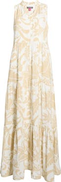 Vince Camuto Sleeveless Tiered Maxi Dress