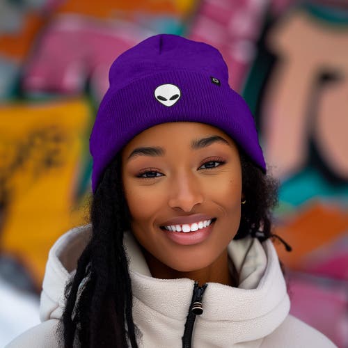 Dalix Alien Beanie In Purple