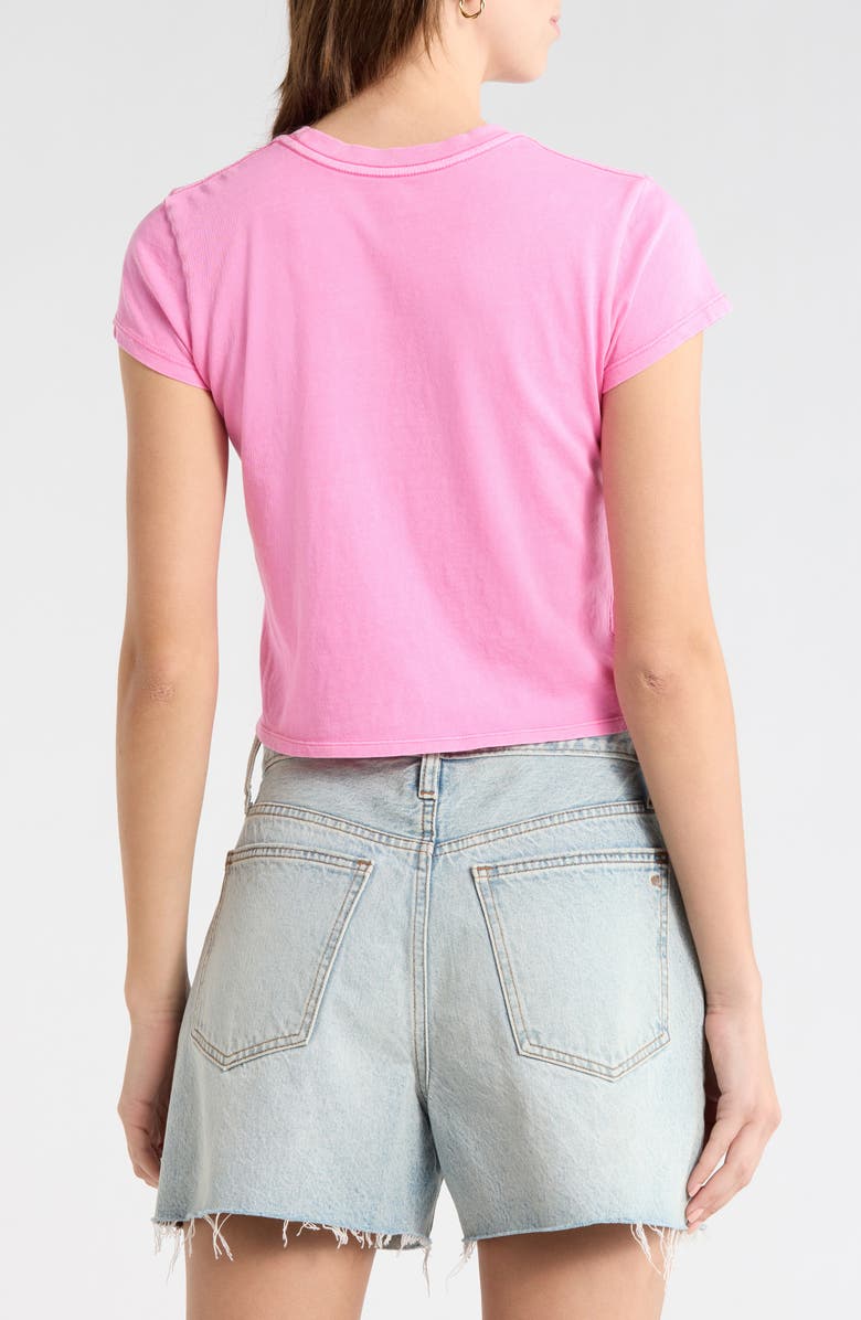 Billabong Getting There Soon Crop Graphic T-Shirt, Alternate, color, Guava