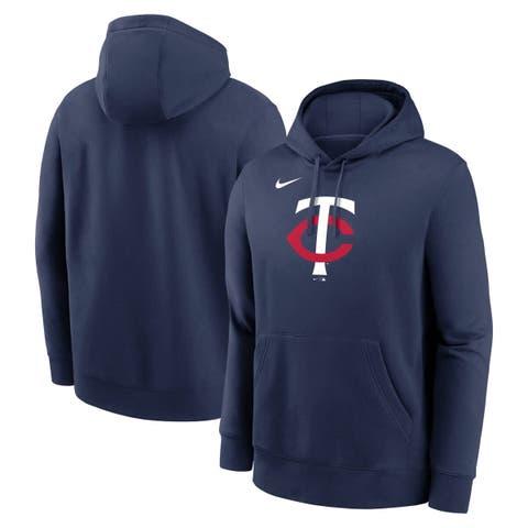 Men's Nike Navy Minnesota Twins Logo Club Fleece Pullover Hoodie