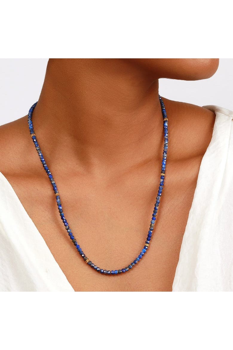 Lapis Lazuli Heart Charm Wrap Bracelet Peaceful Love, Alternate, color, Blue/gold