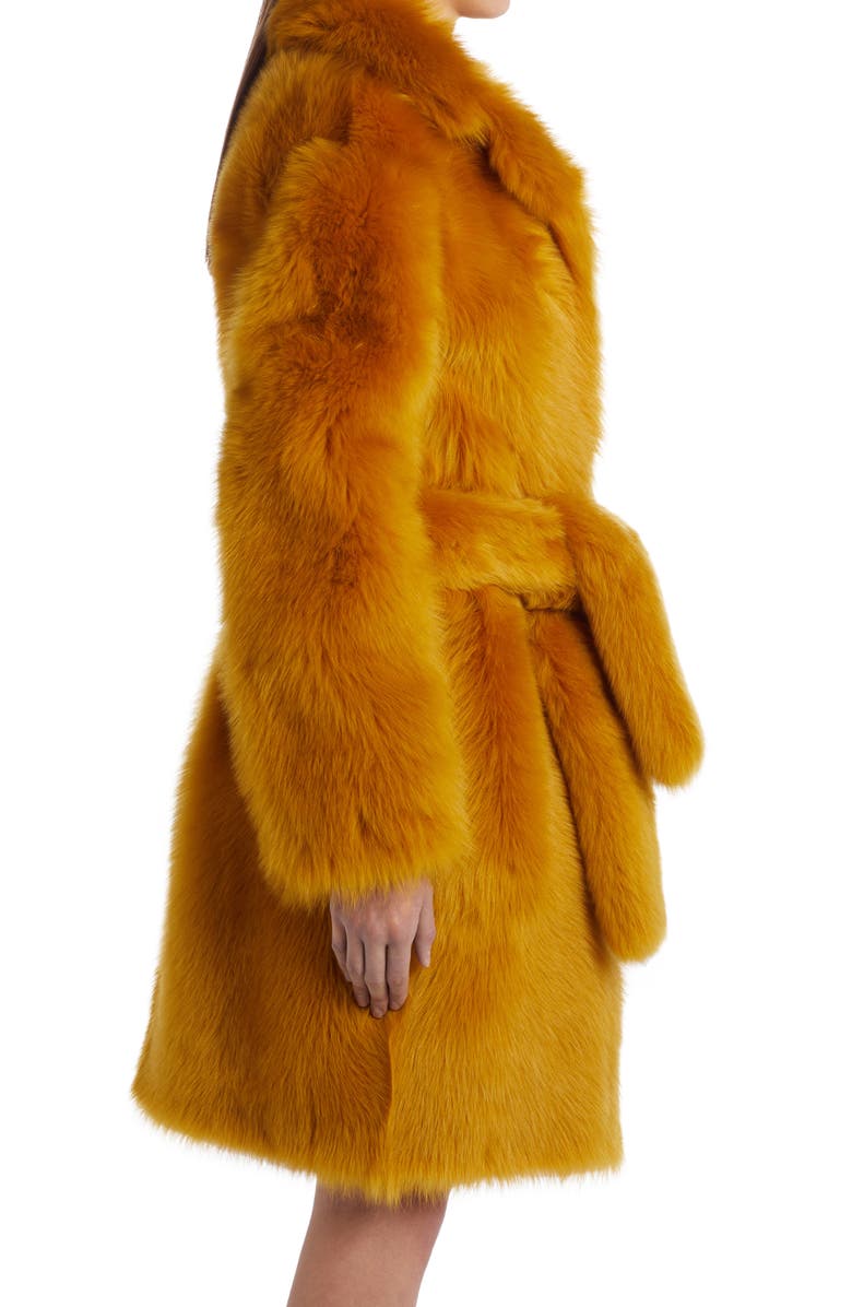 Bottega Veneta Toscana Genuine Shearling Belted Coat, Alternate, color,