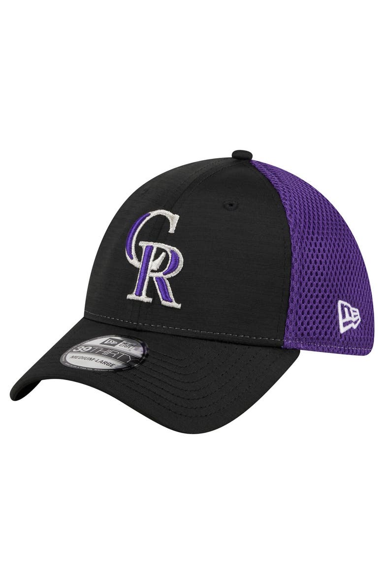 New Era Men's New Era Black Colorado Rockies Neo 39THIRTY Flex Hat, Alternate, color, Black