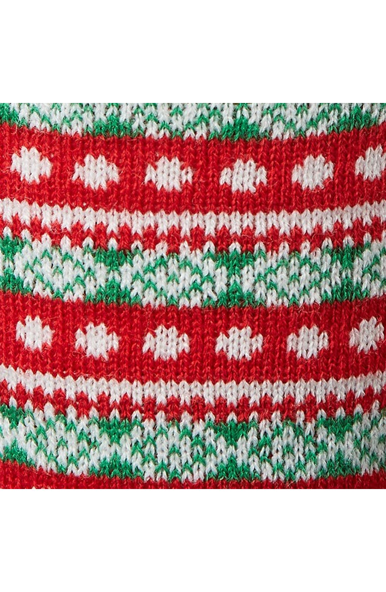 tag Fair Isle Knit Sweater Mug 18oz Bone China Drinkware, Alternate, color, Red