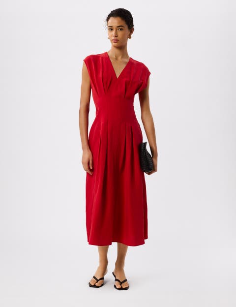 Panel Linen Blend Dress