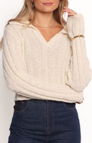 Petal & Pup Romy Collar Crop Sweater