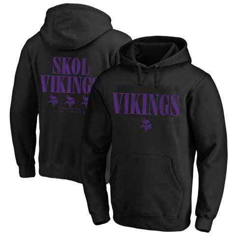 Men's Fanatics Black Minnesota Vikings Big & Tall Relaxed Intense Rivalry Hoodie