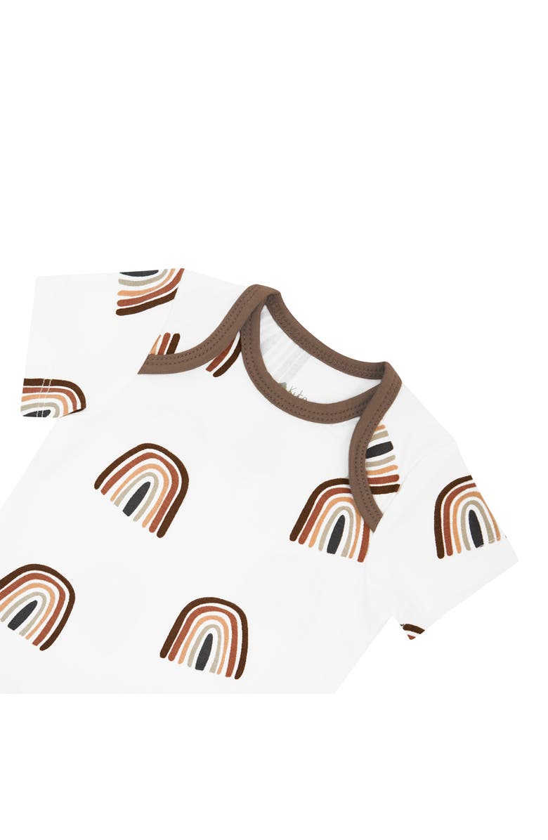 Kyte BABY Coffee Rainbow Bodysuit, Alternate, color,