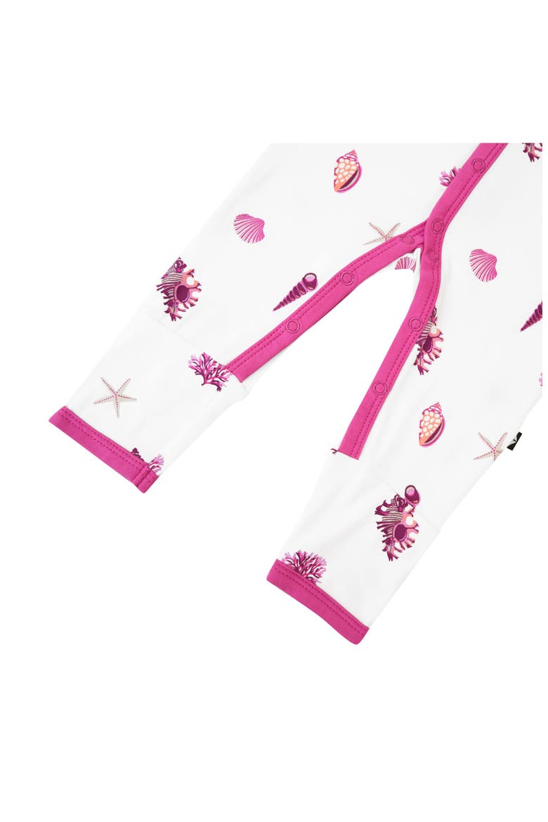 Raspberry Shell Romper, Alternate, color, RASPBERRY SHELL