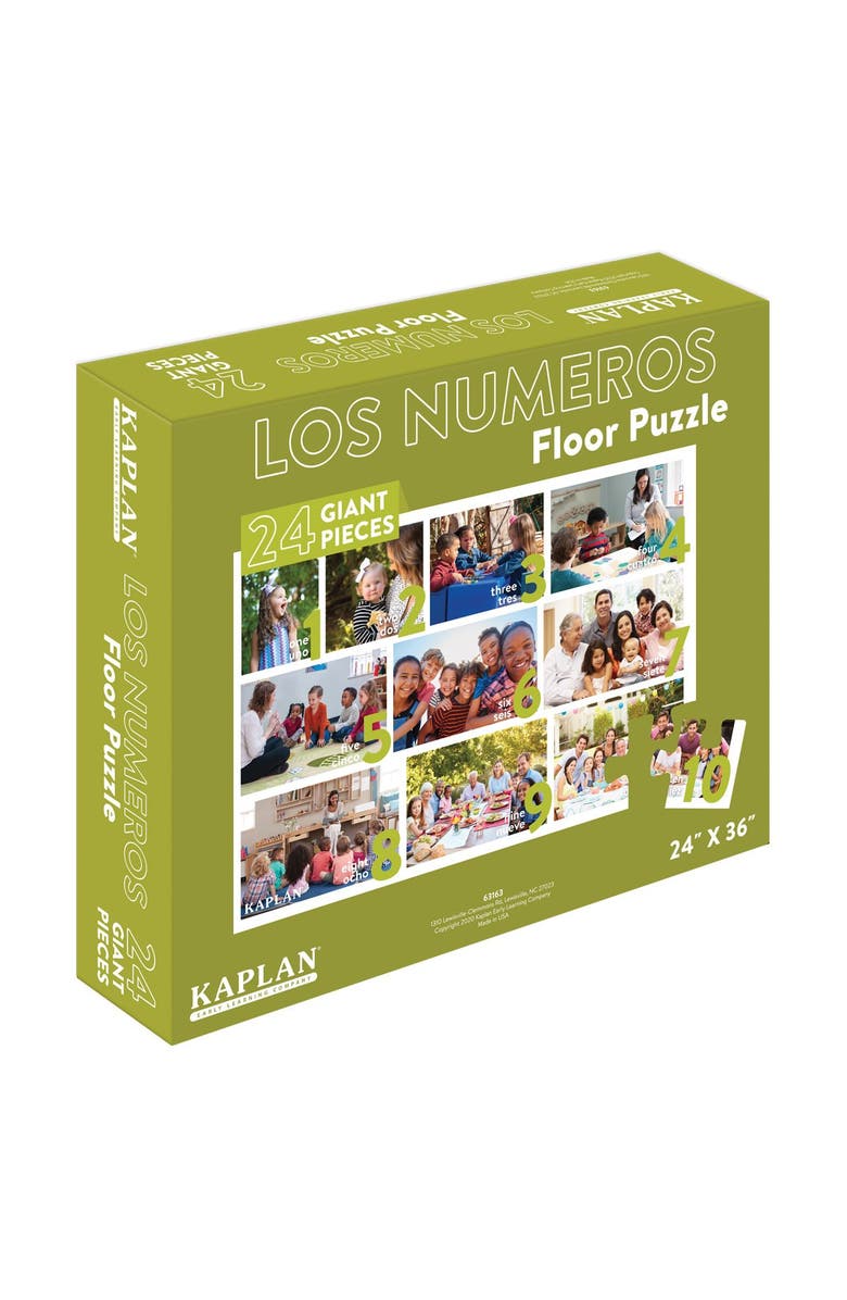 Kaplan Early Learning Company Numbers - Los Numeros - Spanish Floor Puzzle, Alternate, color, Multicolored