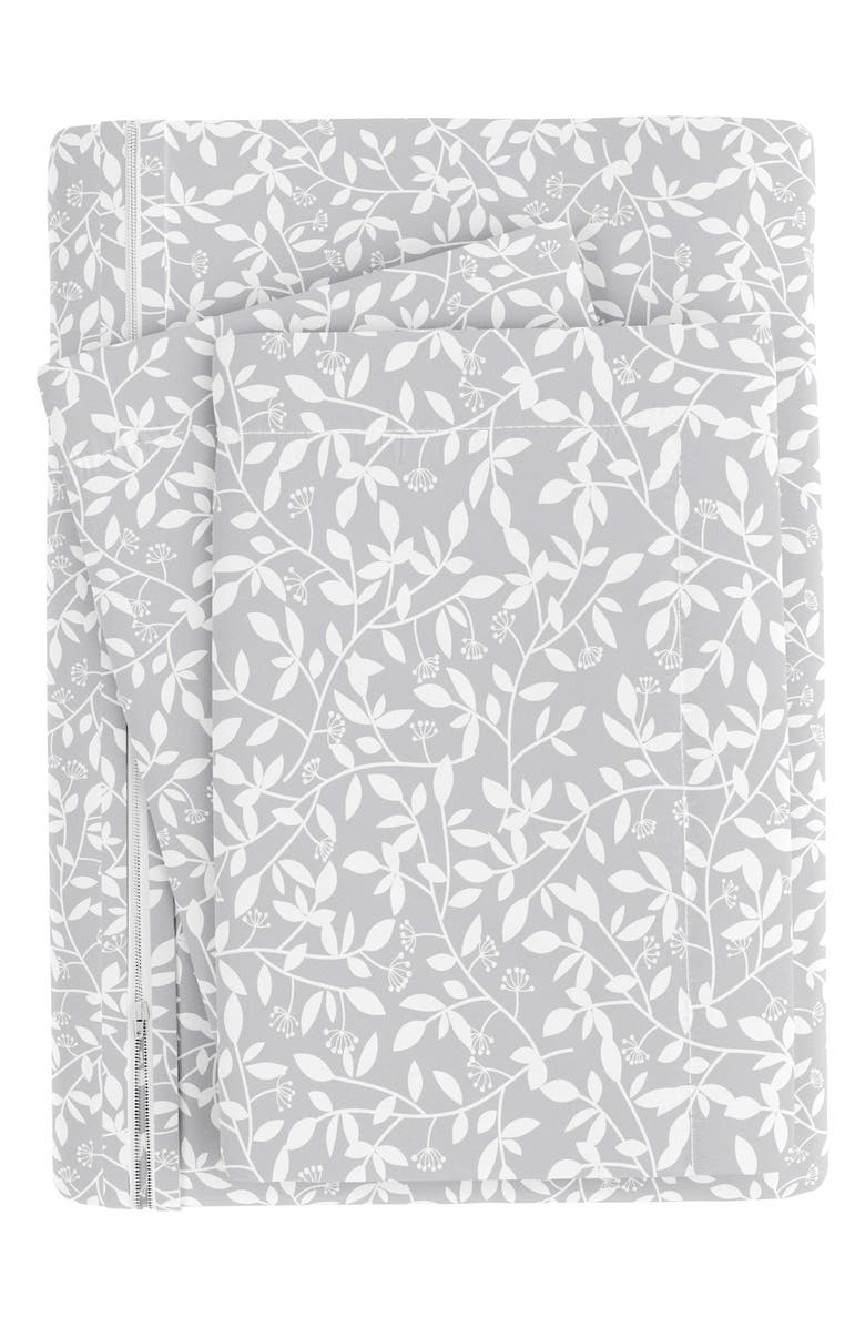 HOMESPUN IENJOY HOME Premium Ultra Soft Vintage Stripe Pattern 3-Piece Duvet Cover Set, Alternate, color, Gray