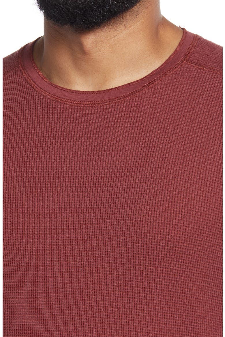 Regular Fit Long Sleeve Thermal Top, Alternate, color, CINNAMON