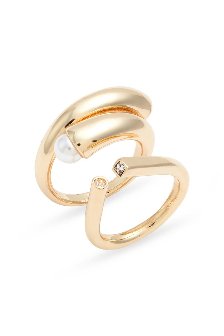 Set of 2 Rings, Main, color, WHITE- GOLD