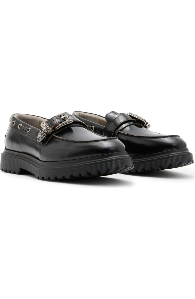 AllSaints Hanbury Lugged Buckle Loafer, Main, color,