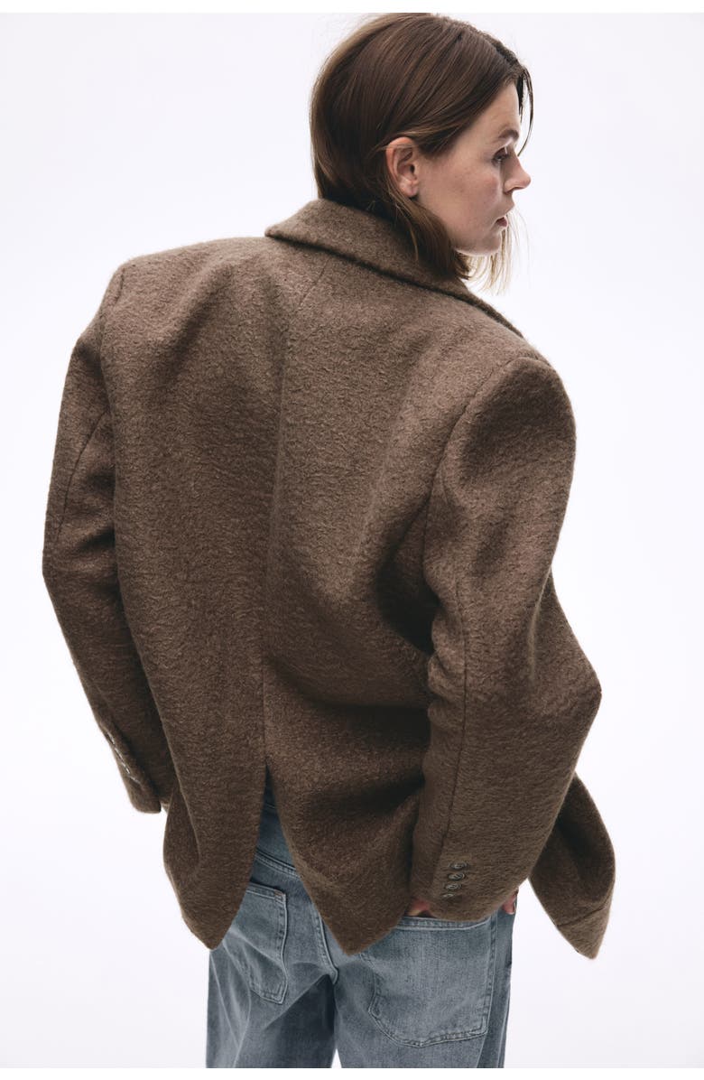 H&M Single-breasted Blazer, Alternate, color, Dark Dusty Brown
