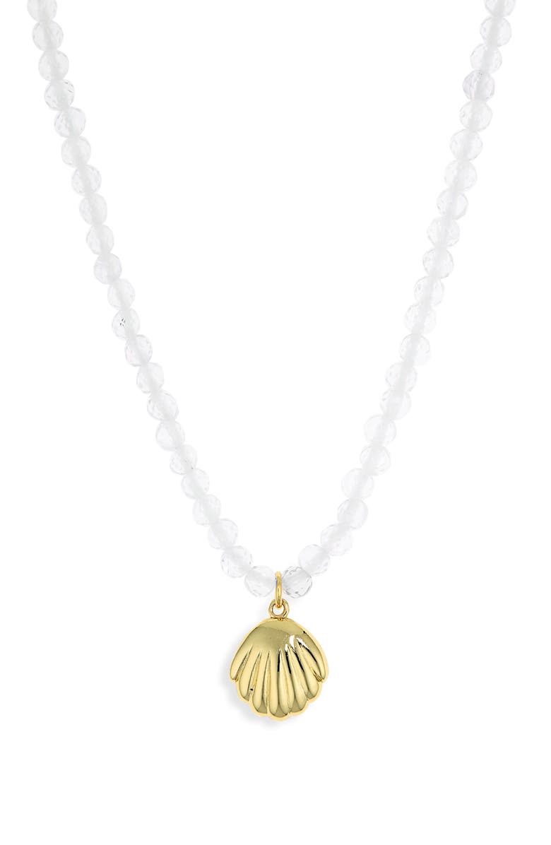 ARGENTO VIVO Shell Necklace, Main, color, Gold