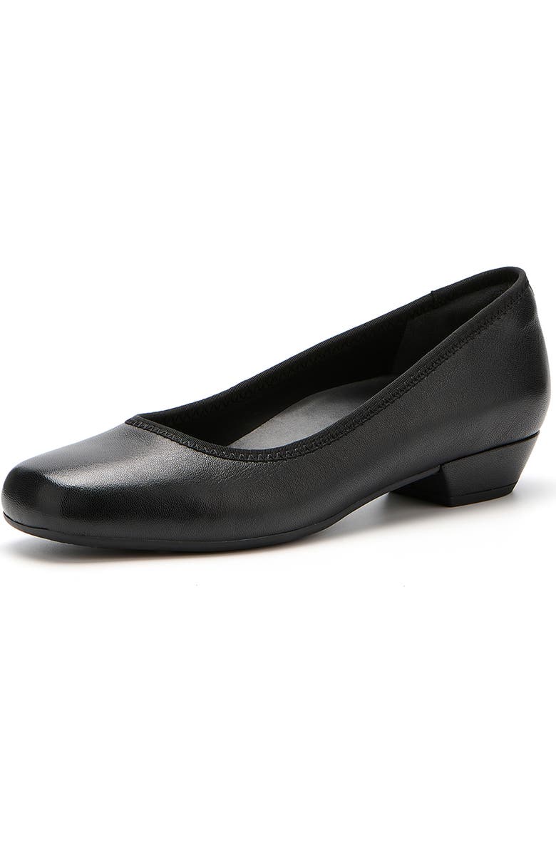 ABEO Via Pump, Main, color, Black Leather