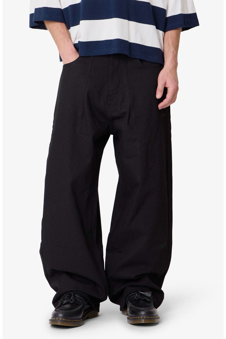 Darted Baggy Jeans, Main, color, RINSED BLACK