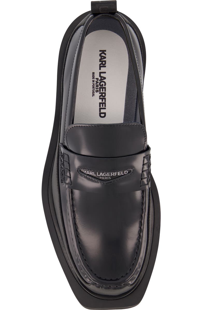 KARL LAGERFELD PARIS White Label Lug Sole Penny Loafer, Alternate, color,