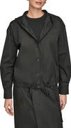 Donna Karan New York Hooded Long Sleeve Button-Up Shirt