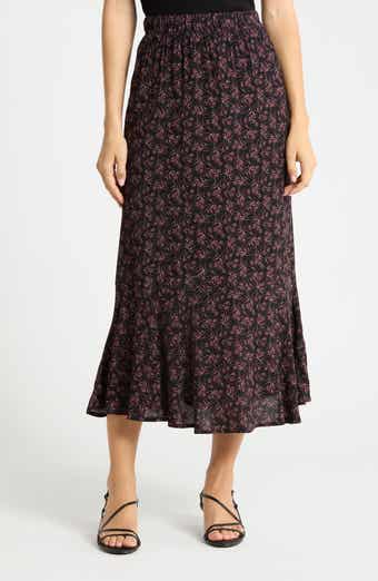Floral Midi Skirt