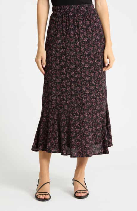 Floral Midi Skirt