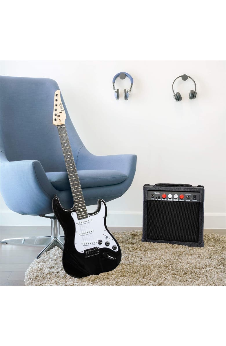 Lyxpro 20 Watt Electric Guitar Amplifier with Headphone Jack, Aux Input & More, Alternate, color, Black