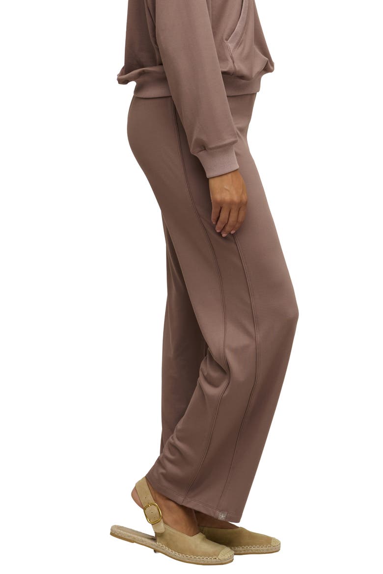 Butterchic Piped Wide Leg Pants, Alternate, color, SABLE