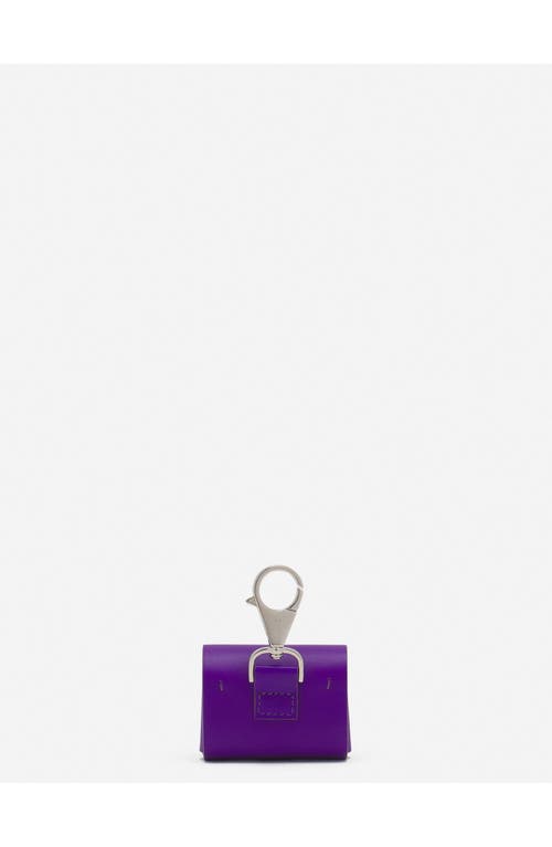 Lanvin Signature Leather Case For Airpods Pro In Anemone