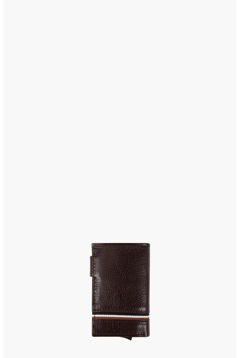The Sailor Bifold Pop Up Slim Leather Wallet 22, Alternate, color, Brown