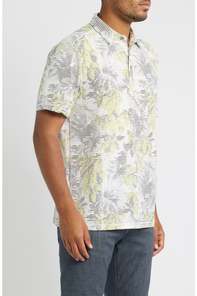 Costa Wave Vines Seersucker Stripe IslandZone® Polo, Alternate, color, TURBULENCE